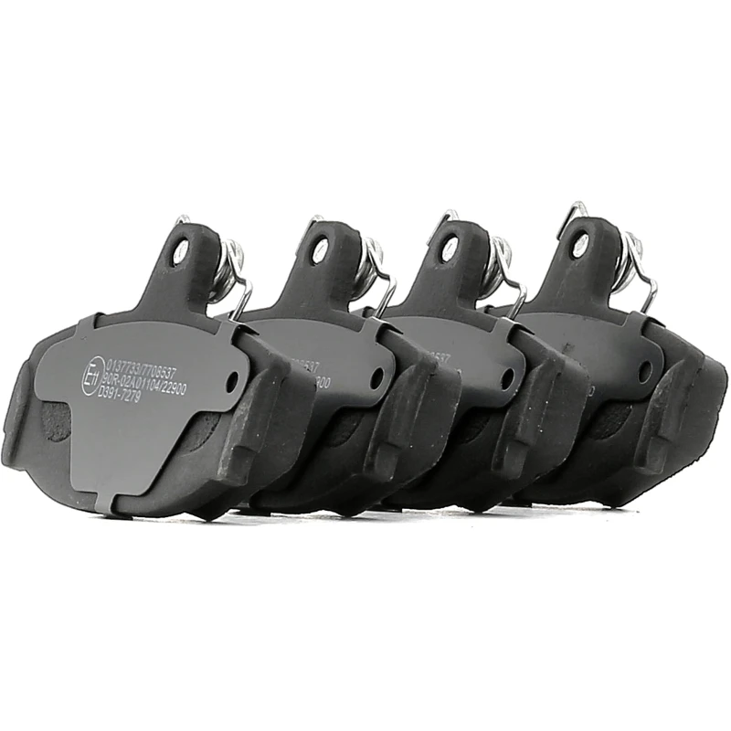 Image of STARK SKBP-0011046 Brake pad set Rear Axle, excl. wear warning contact Low-Metallic Brake Pad Set,disc brake (402)