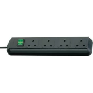 Image of Brennenstuhl Eco-Line 4 Gang 1.5m Black
