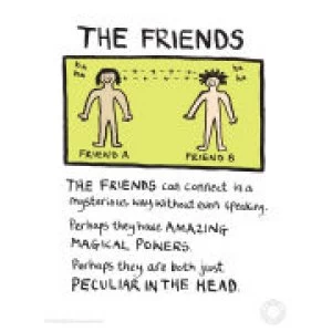 Image of Edward Monkton Fine Art Print - Friends