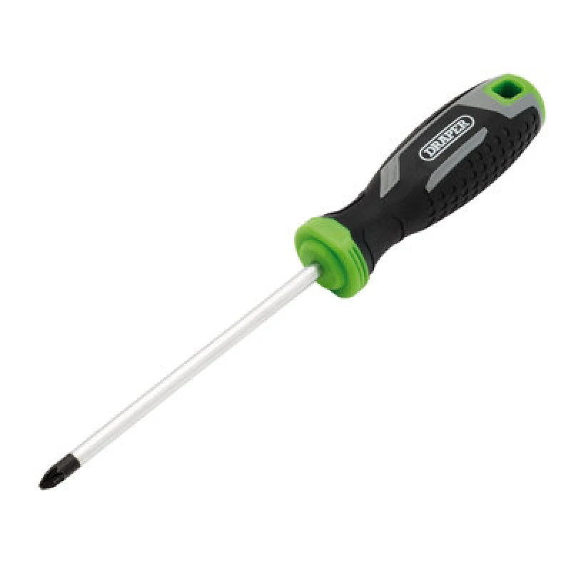 Image of Draper 13372 Pozi Soft Grip Screwdriver, PZ2 x 125mm - 13372 13372