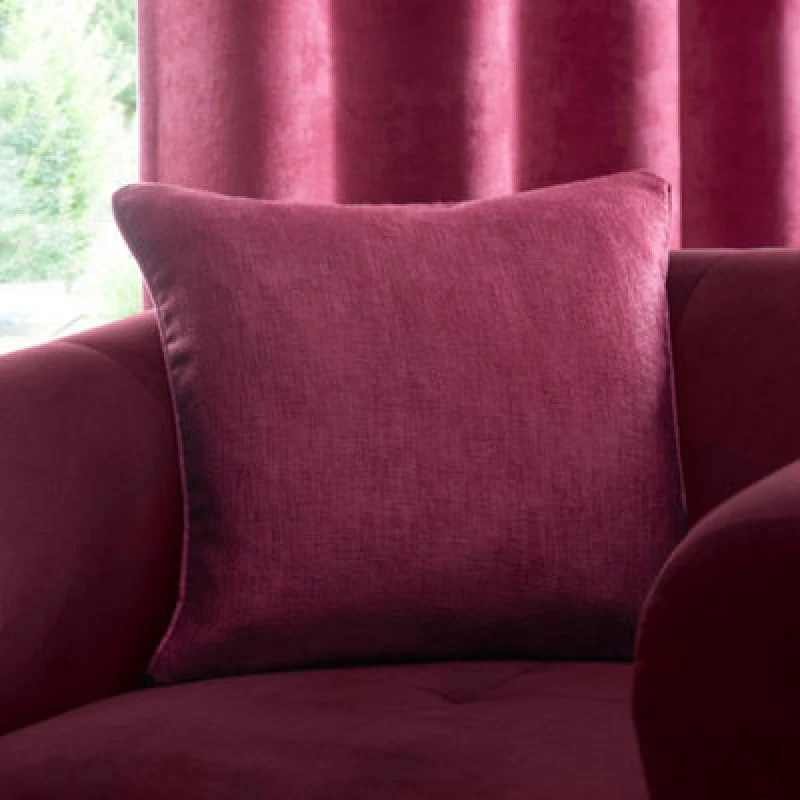 Image of Fusion Strata Filled Cushion 43cm x 43cm Wine