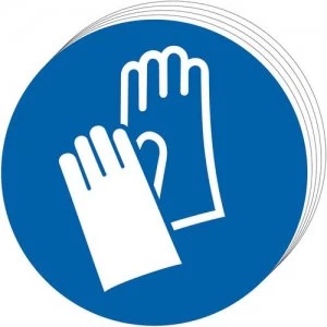 image of Wear gloves Sign, Self Adhesive Vinyl