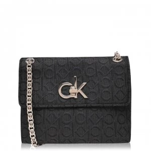 Calvin Klein Re Lock Shoulder Bag - BLACK 0GS