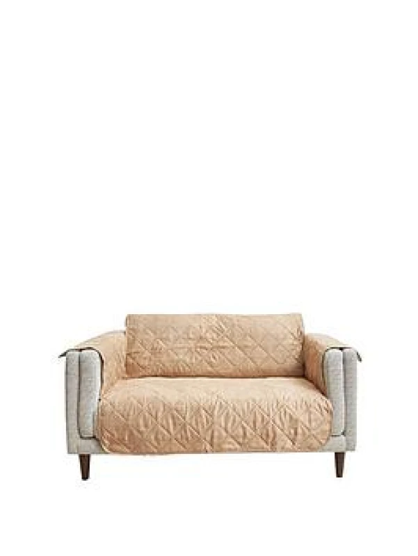 Image of Cascade Home 3-Seater Sofa Cover Throws 2-Seater Beige 40485904000