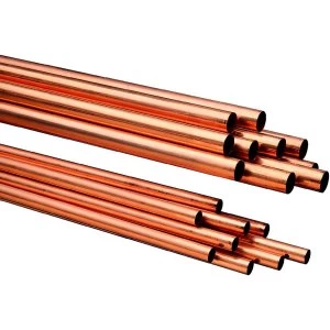 Wickes Copper Tube - 28mm x 3m Pack of 10