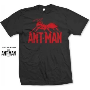 Image of Marvel Comics - Ant Man Logo Mens Large T-Shirt - Black