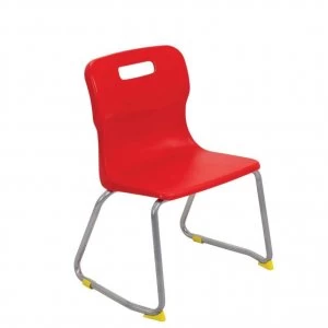 image of TC Office Titan Skid Base Chair Size 3, Red