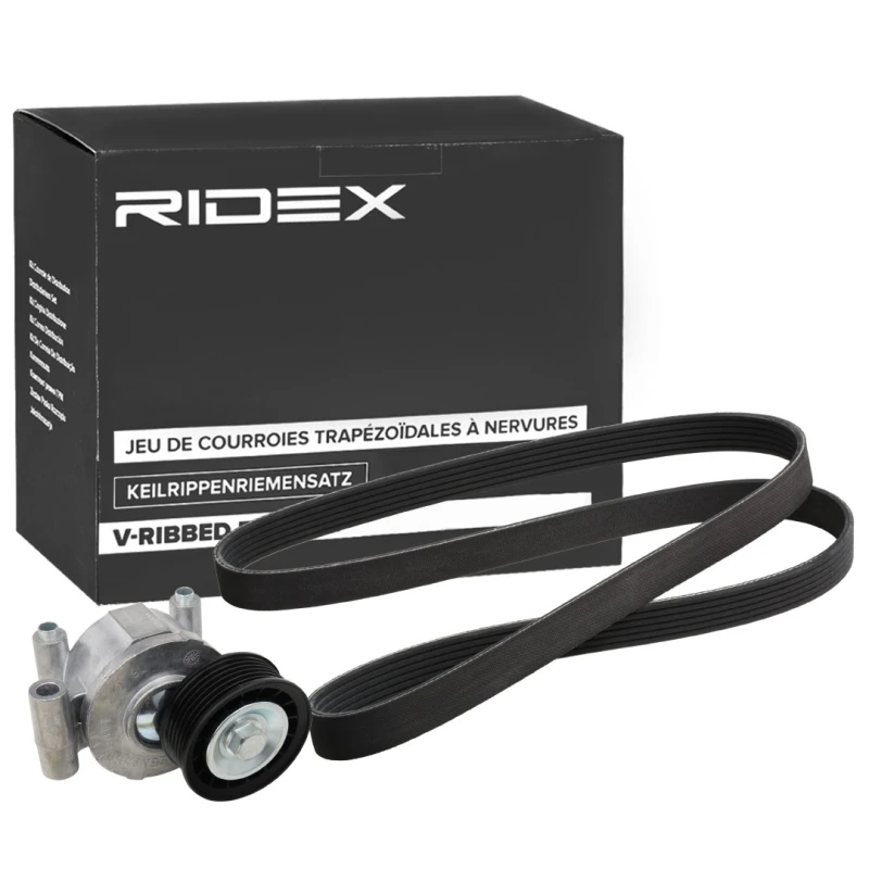 Image of RIDEX 542R0754 V-ribbed belt set V-Ribbed Belt Set (542)