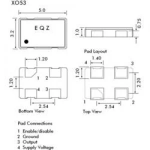 image of Crystal oscillator EuroQuartz QUARZ OSCILLATOR SMD 32X5 SMD CMO