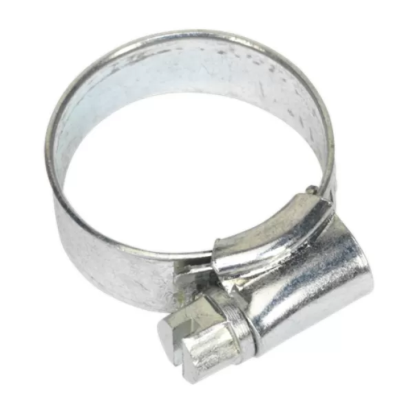 Image of Genuine SEALEY SHC0X Hose Clip Zinc Plated Ø16-25mm Pack of 20