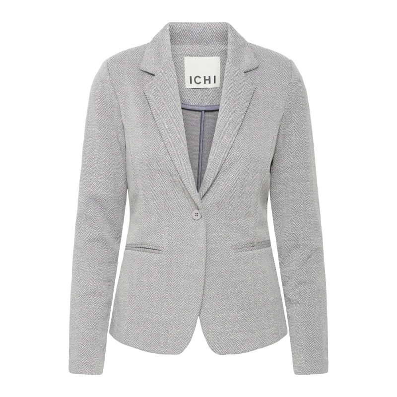 Image of Ichi Womens blazer Ichi Kate Jacquard 4 Gris Female M