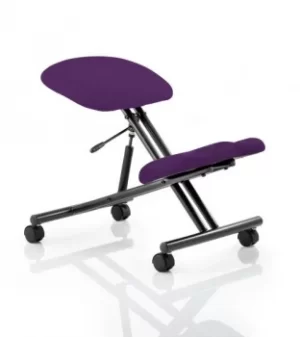 Image of Kneeling Stool Black Frame Bespoke Colour Tansy Purple