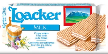 Image of Loacker Milk Wafers - 45g x 25