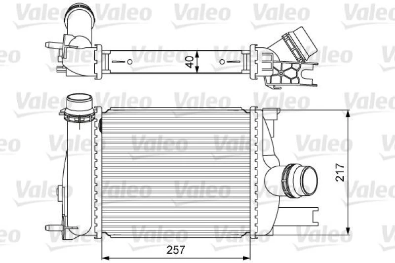 Image of Intercooler VALEO 818622
