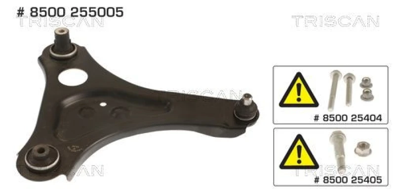 Image of TRISCAN Suspension arm TRISCAN 8500 255005