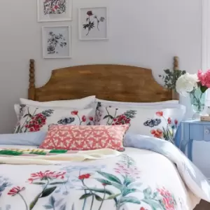 Image of Joules Permaculture Border Kingsize Duvet Cover Set, Multi