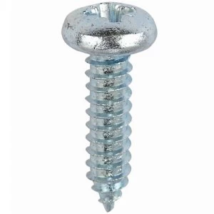 Image of Select Hardware Pan Head Self Tapping Screws Bright Zinc Plated 1/2" Cross No 8 30 Pack