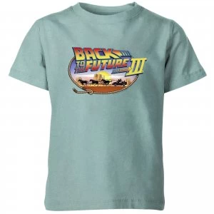 Image of Back To The Future Logo Kids T-Shirt - Mint Acid Wash - 11-12 Years - Mint Acid Wash
