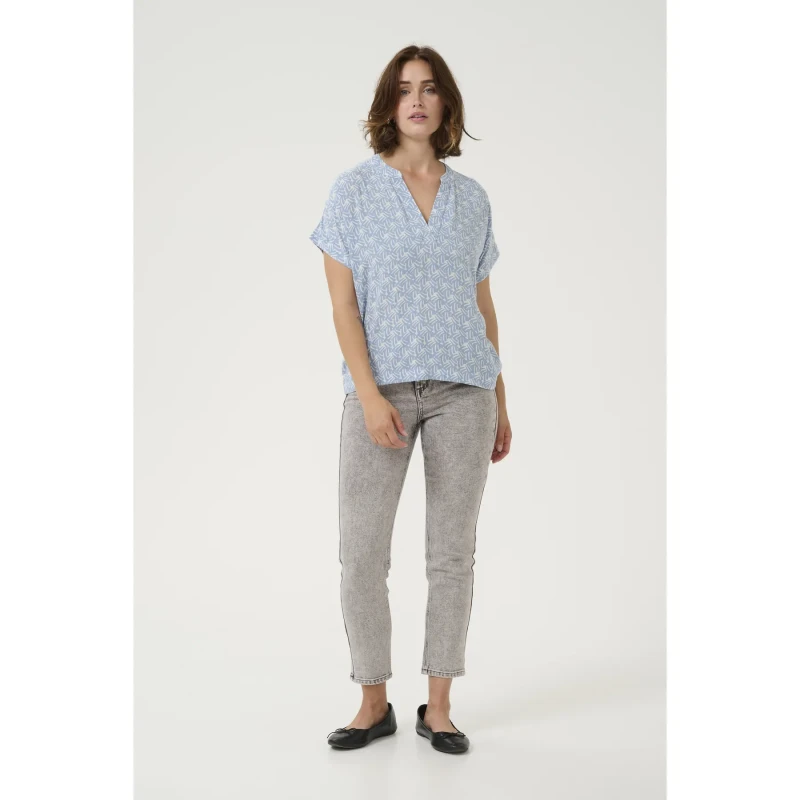 Image of Kaffe Womens T-Shirt KAFFE Ano Bleu Female 46