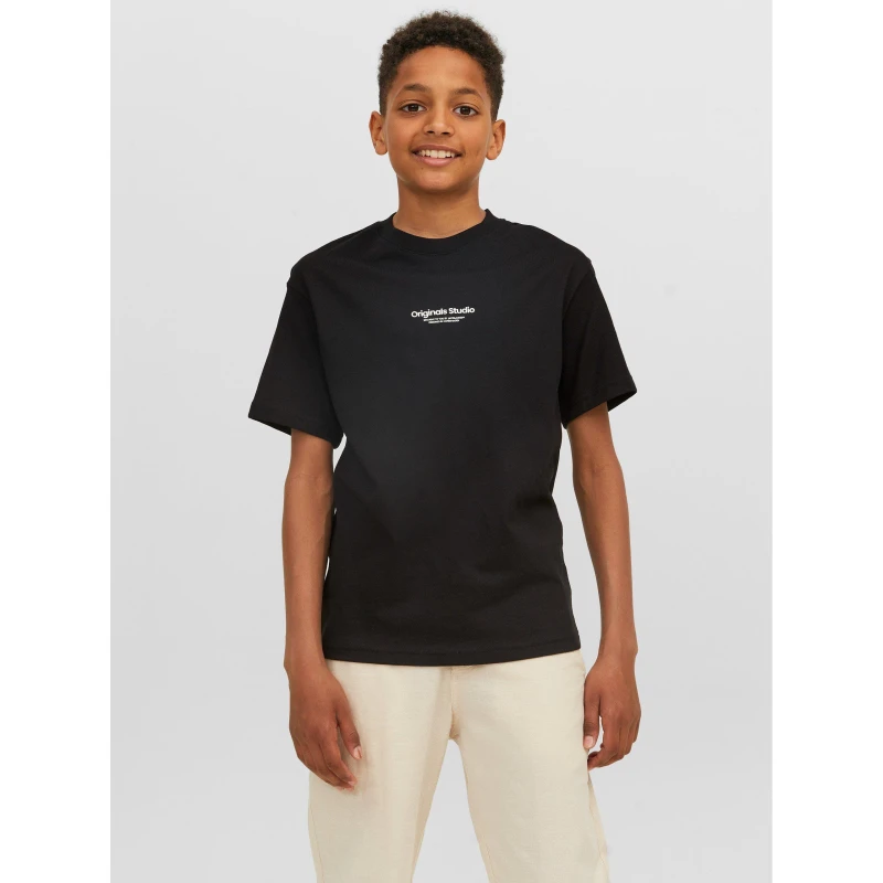 Image of Jack & Jones Black Vesterbro Tee Black Boys 10Y 234179UK