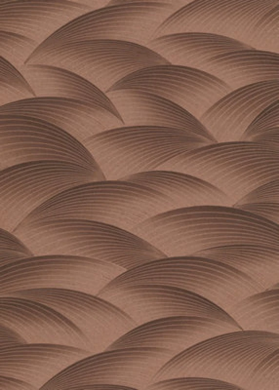 Image of Erismann Serene Geometric Wallpaper Textured Vinyl Wallpaper Rich Copper