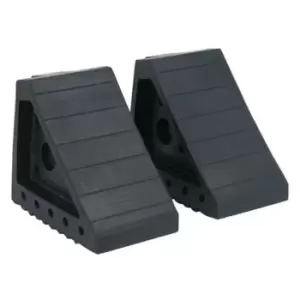 image of Slingsby Rubber Wheel Chocks 1.8kg - Set of 2