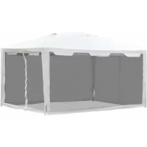 Image of Outsunny - 4 x 3m Party Tent Waterproof Garden Gazebo Canopy Wedding Cover Shade
