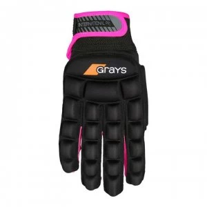 Image of Grays International Hockey Glove Ladies - Black/Pink