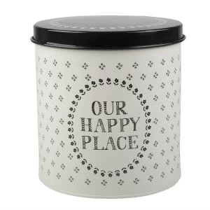Image of Creative Tops Stir It Up Our Happy Place Storage Tin - Cream