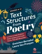 Image of text structures from poetry grades 4 12 lessons to help students read analy