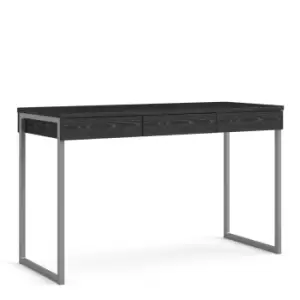 Image of Function Plus Desk 3 Drawers In Black