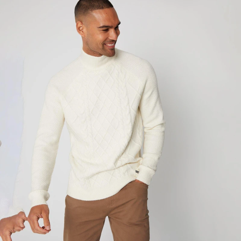 Image of Threadbare Ayres T Nk Cbl - Cream Cream S