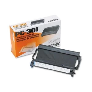 Image of Brother PC 301 Thermal Fax Ribbon Yield 235 Pages Black