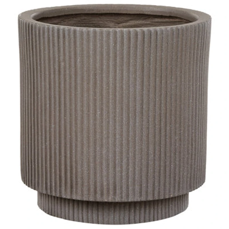 Image of Beliani Plant Pot Daria 30 Cm Taupe