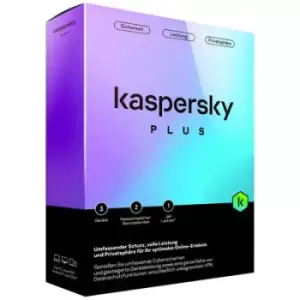 image of Kaspersky Plus 1-year, 3 licences Windows, Mac OS, Android, iOS Antivirus