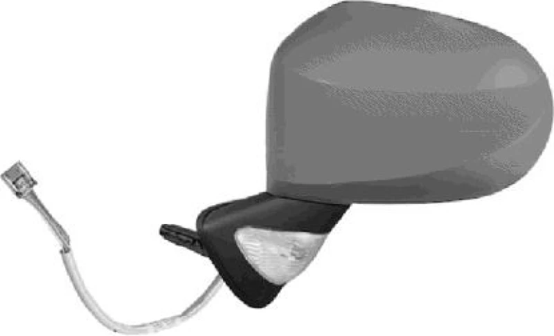 Image of VAN WEZEL 4367807 Wing mirror * HAGUS * Left, Heatable, primed Outside Mirror (50)