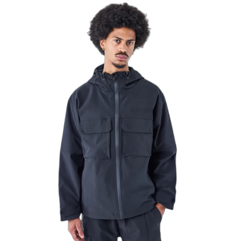 Image of Project X Paris Zipped waterproof jacket Project X Paris Noir Male S