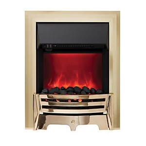 Image of Mayfair Electric Inset Fires Brass