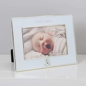 Image of 4" x 6" - Bambino Silver Plated Blue Frame - Little Man