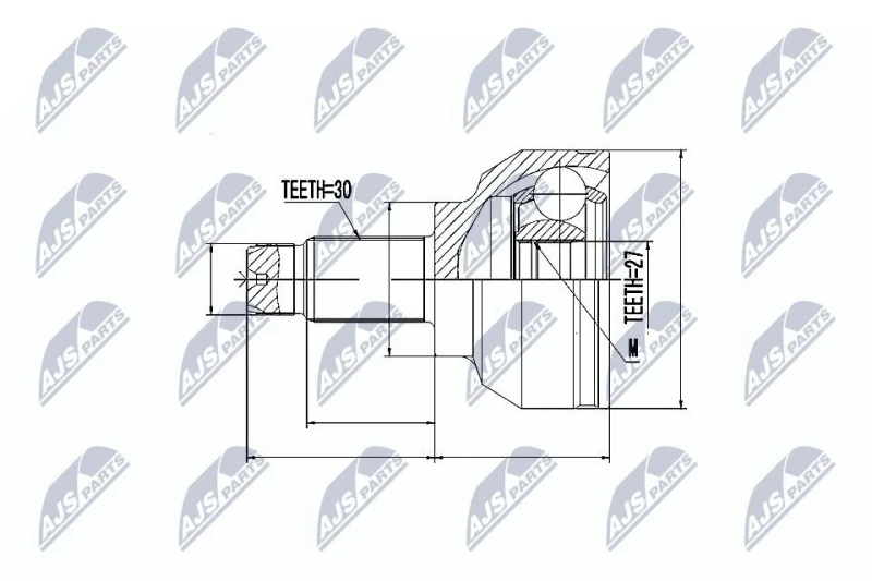 Image of NTY CV joint kit NTY NPZ-BM-006