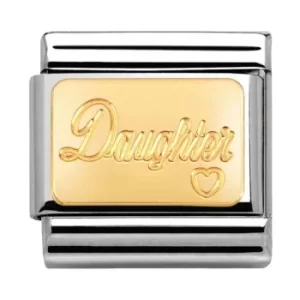 Image of Nomination CLASSIC Gold Family Daughter Charm 030121/25