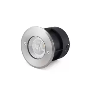 Image of Suria LED Outdoor Recessed Spotlight Narrow Beam Angle Matt Nickel IP67