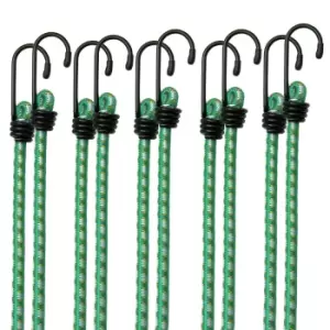 Image of Bungee Cord 10Pcs Set Green 61x8mm