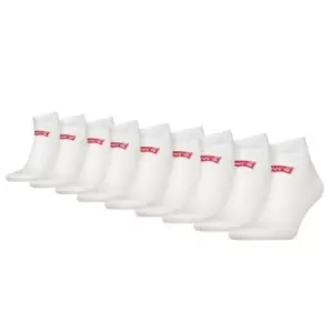 image of Levis 9 Pack of Logo Trainer Socks - White