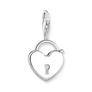 image of THOMAS SABO Silver Padlock Heart Charm