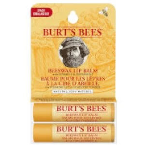 image of Burt's Bees 100% Natural Origin Moisturising Lip Balm Duo