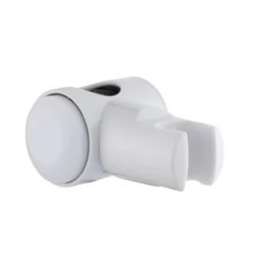 BQ White Shower Head Holder with Riser Rail Attachment