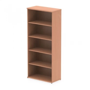 image of Trexus Office Very High Bookcase 800x400x2000mm 4 Shelves Beech Ref