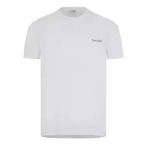 Image of Calvin Klein Core Logo T Shirt Mens - White