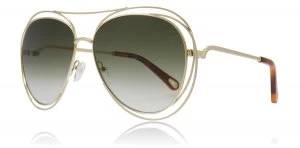 image of Chloe CE134S Sunglasses Gold / Green 792 61mm